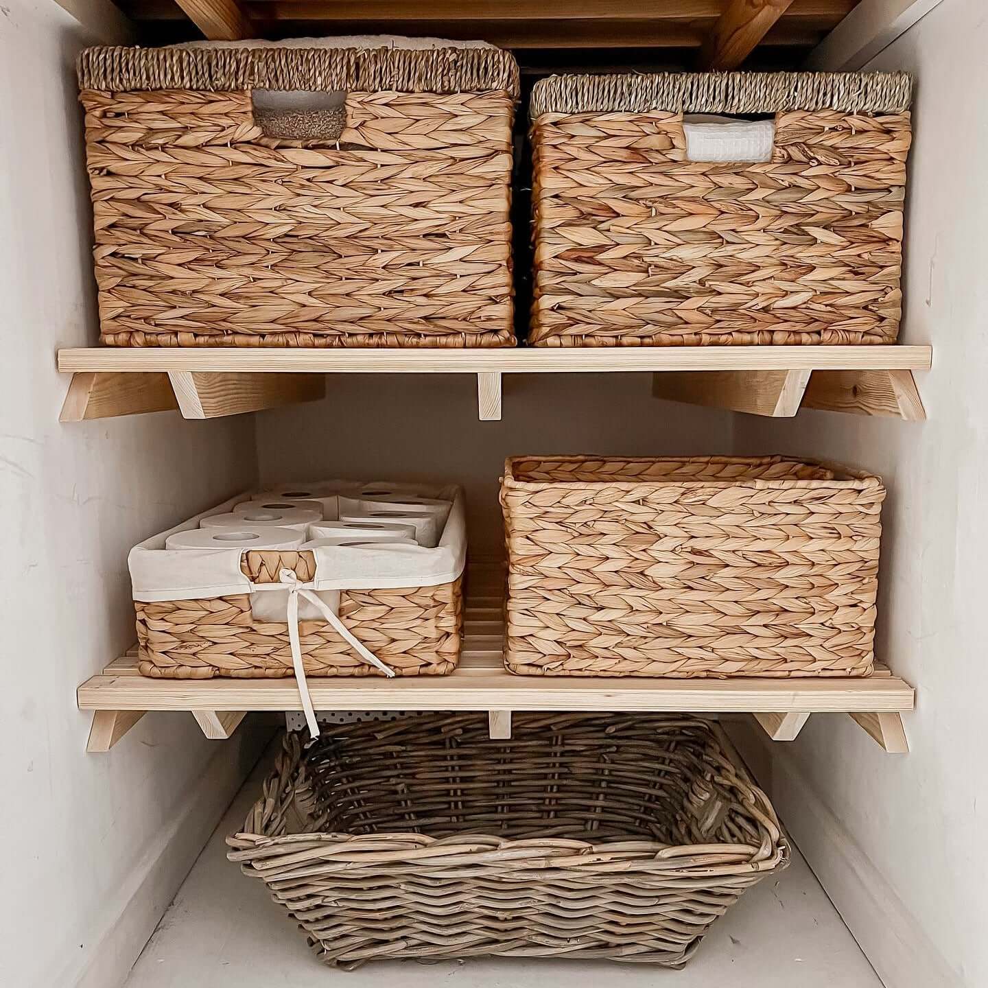 Airing Cupboard Wooden Slatted Shelves 80 cm by 60 cm
