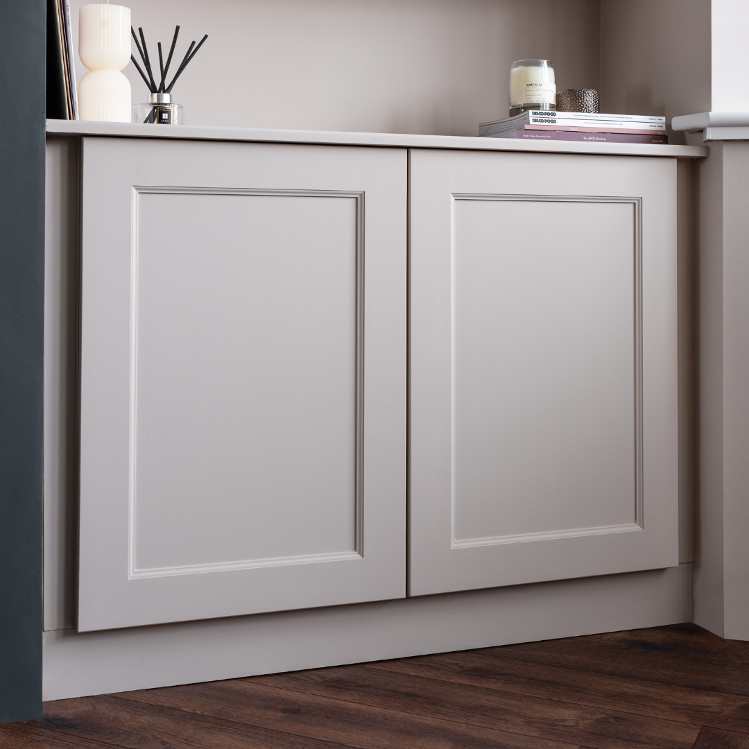 Paintable Built In Alcove Cupboard - 101.5 cm by 30 cm by 60 cm