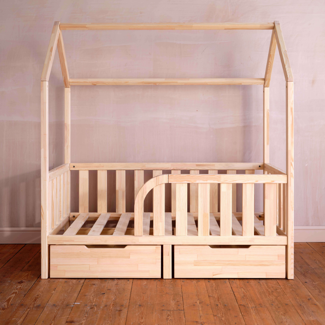 Toddler House Bed and Mattress Bundle