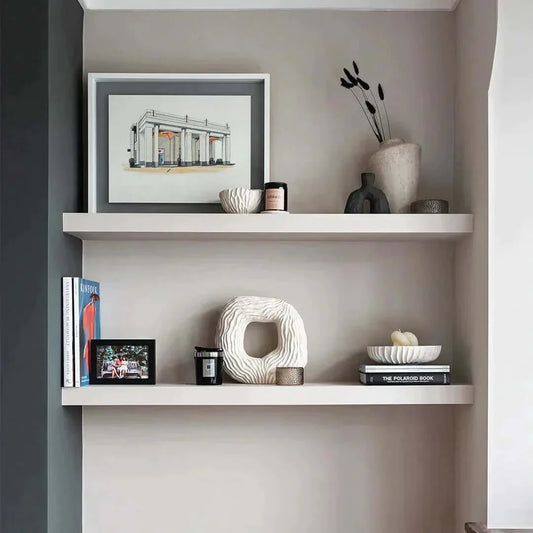 Paintable Alcove Floating Shelves - 95 cm by 25 cm