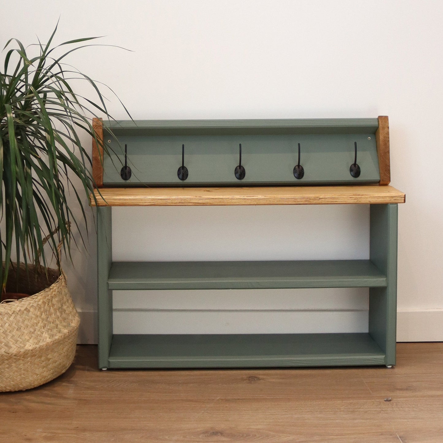 Coat Hook and Shoe Rack Storage Narrow - 72 cm by 22 cm by 45 cm