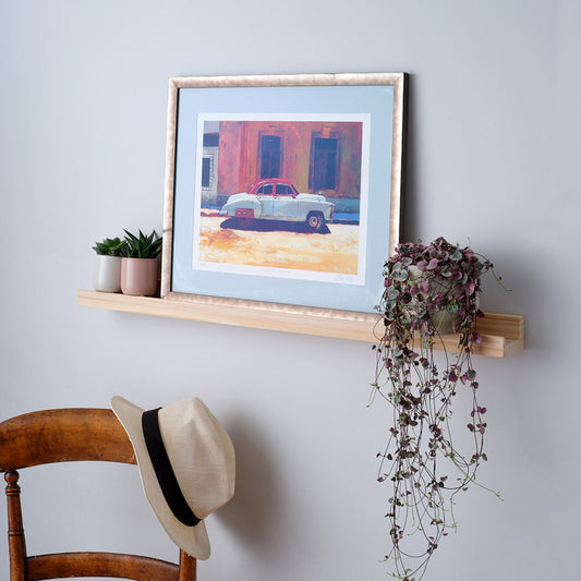 Solid Pine Picture Shelf - 70 cm by 8 cm