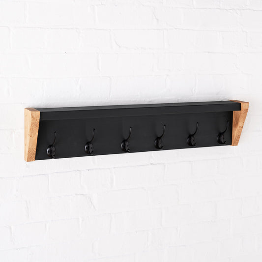 Wooden Coat Hook Rack