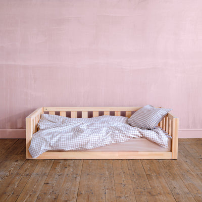 Toddler Floor Bed: Open Sided