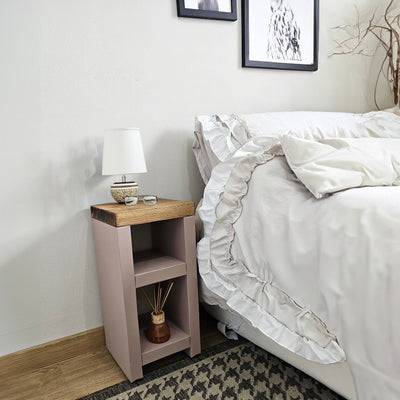 Wooden Bedside Table / Side Table - 22 cm by 22 cm by 59 cm