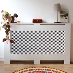 Custom Sized Radiator Cover: Diamond Front - 120 cm by 15 cm by 65 cm