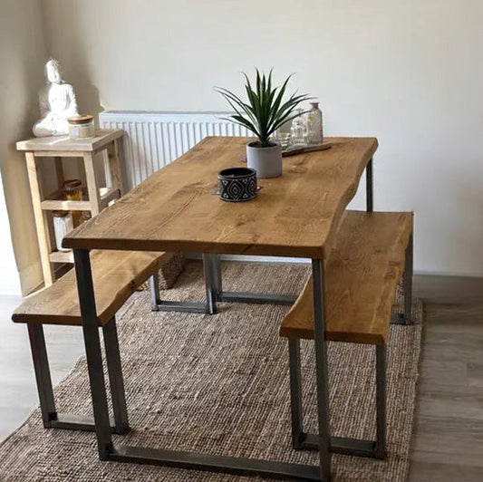 Custom Industrial Style Dining Table